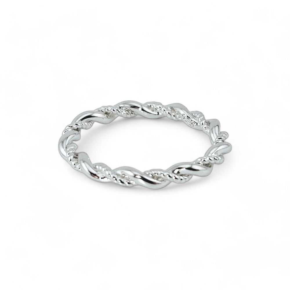 Sterling Silver Twist Ring